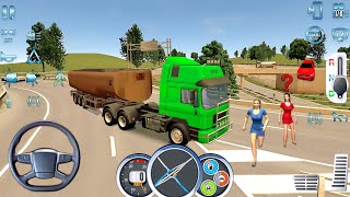 🚛🚚 Euro Truck Driver 2018 #83 Milk Tanker Transport - Mobile Gameplay [Truck Game Android] screenshot 5