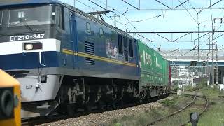 岡山電車区D03＋D19編成・1052列車［新］EF210-347