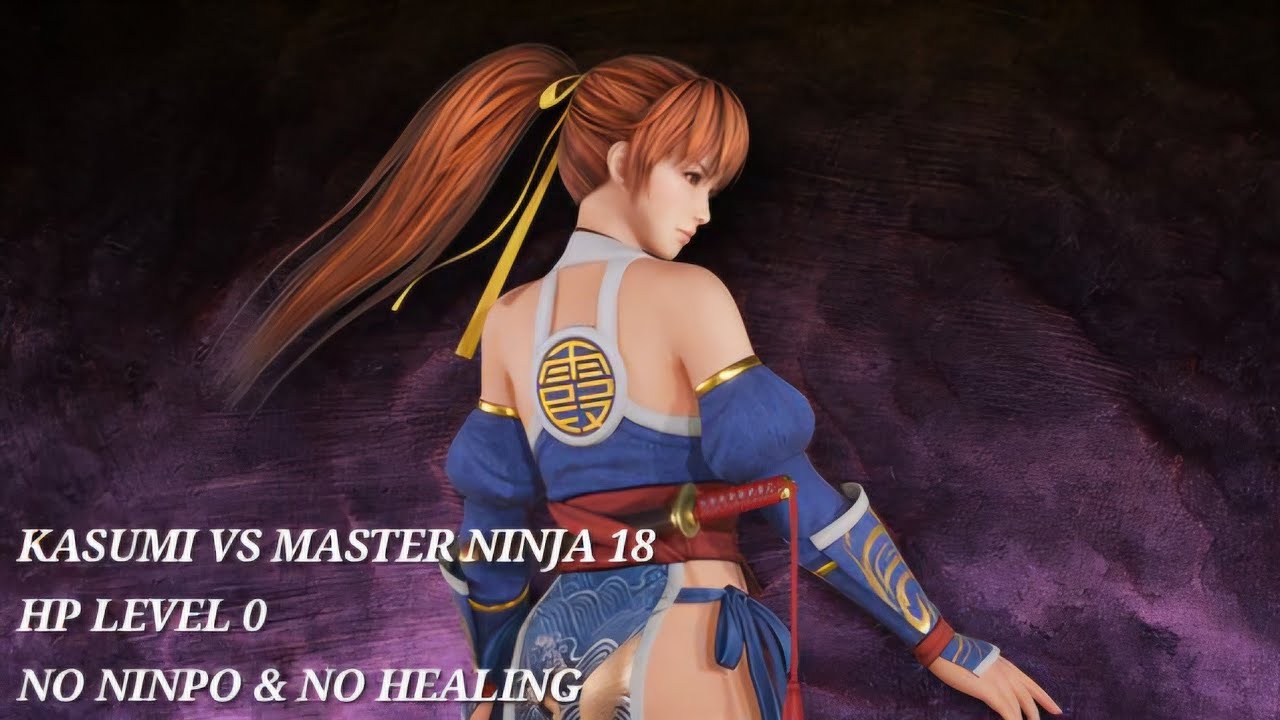 NG3RE [ BC ] : KASUMI VS MASTER NINJA 18 [ HP LEVEL 0 / NO NINPO & NO HEALING ] 