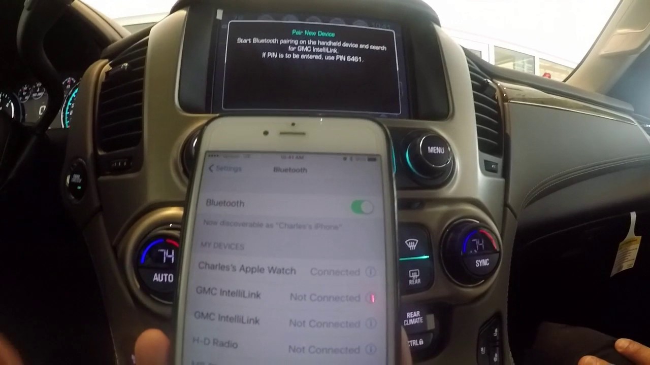 How to pair your phone to bluetooth GMC YouTube