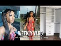 WEEK VLOG | FURNITURE SHOPPING, DECLUTTERING CLOTHES + MY HAIR BUSINESS, ETC| Saria Raine