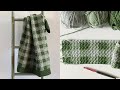 Crochet Green Gingham Baby Blanket