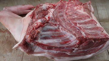 Pork Butchery,How To Bone A Shoulder Of Pork. #SRP