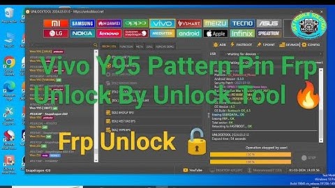 Vivo Y95 Pattern Pin Frp Unlock Tool latest Video ll Vivo Y95 Frp Unlock by Unlock Tool ll Unlock