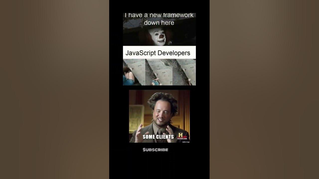 Javascript developer can do anything for a new framework | Funny ...