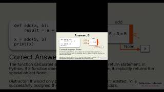 Python MCQ Lecture 10 - Quiz Part 1  - Python Functions | DVT101