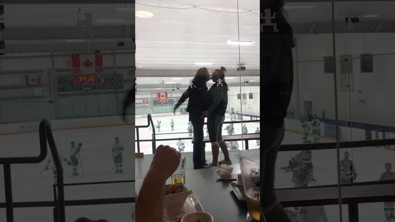 Burnaby 8 Rink When moms/wives go crazy at a beer league hockey game YouTube