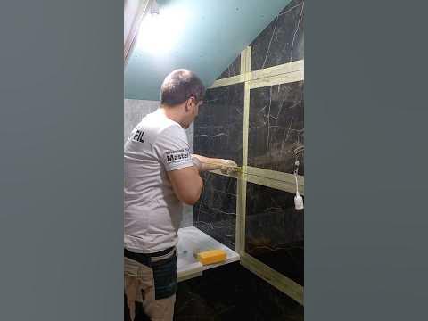Затирка керамогранита двухкомпонентной ( эпоксидной) затиркой - YouTube