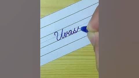 “Uvasri” How to write Beautiful Name in English Cursive Writing | Cursive Handwriting Practice