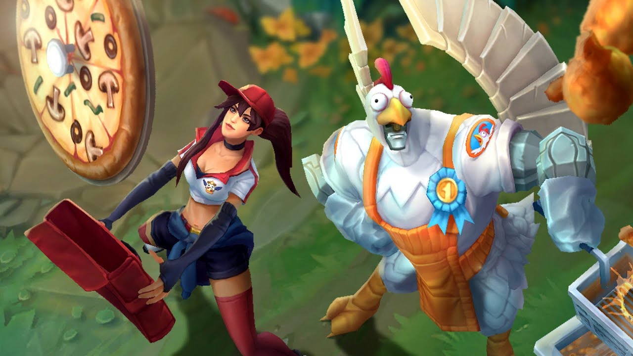 games people play Entrega de Pizza e Frango Frito | Trailer de Skins Cozinheiros de Abril - League of Legends