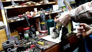 Stihl 034/036 crankcase split part 1