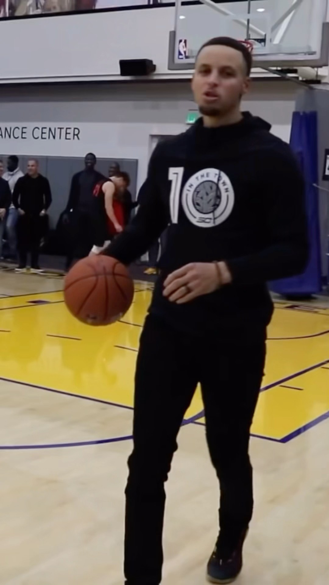 Stephen Curry Tries T Jass Crazy Layup!