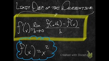 Limit Definition of the Derivative: Differentiating x^2