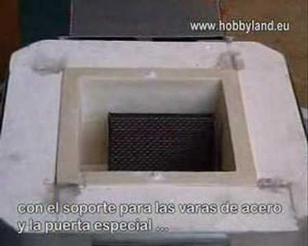 Zerodue - horno para fusing, cuentas de vidrio, ceramica - YouTube