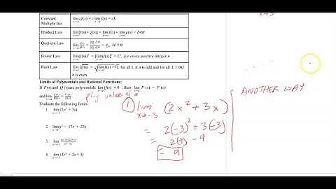Calc1   Limits 2.3 part 1