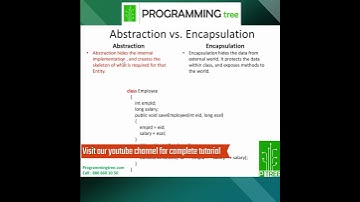 Abstraction vs encapsulation part1