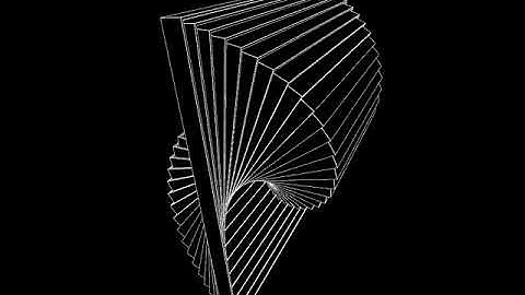 Rect waving. Draw by openFrameworks