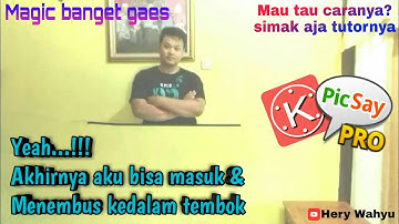 Cara Edit Video Masuk kedalam tembok | KINEMASTER TRICK