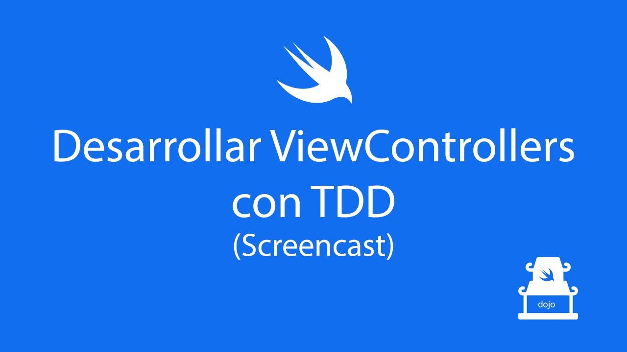 Empezando a desarrollar ViewControllers con TDD (Screencast) - YouTube