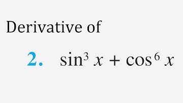 Differentiate w.r.t. x the function sin^3x+cos^6x | derivative sin^3x+cos^6x class 12 ch5 misc q2