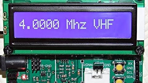 Arduino compatible precision frequency counter 5 or 120 MHz