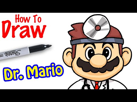 How to Draw Dr Mario | Super Mario