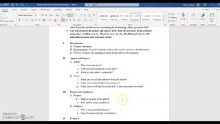 Celebrity ENG 122 Assignment #4: Outline of Article Evaluation Profile