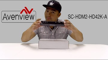 Avenview Scaler Preview - Upscale 1080p to 4K2K w/ Test Pattern Generator