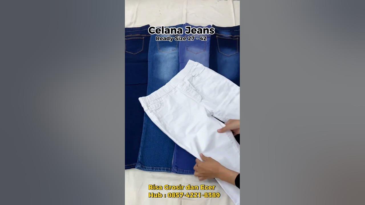 Rekomendasi celana jeans putih anti nerawang #celana #celanajeans #celanajeanswanita