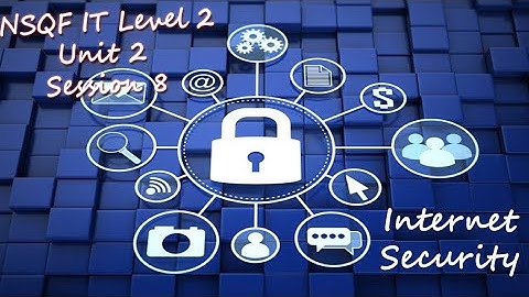 NSQF IT LEVEL 2 UNIT 2 SESSION 8 (Internet security)