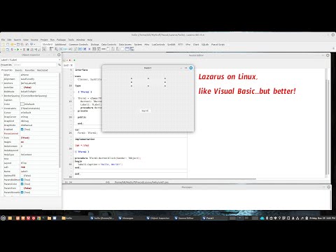 Lazarus on Linux, like Visual Basic...but better!