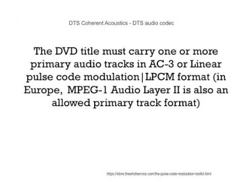 Get It All With This Extensive pulse code modulation Guide