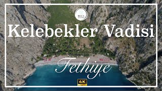 Fethiye Kelebekler Vadisi Drone Çekimi - Butterfly Valley From Sky