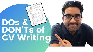 Do's & Don'ts of CV Writing