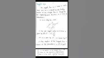 Differential geometry #msc maths#Tangent line #cartesian properties #Distance education Alagappa clg