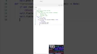 Leetcode #114: Flatten Binary Tree to Linked List #coding #python #programming #code #windows #exam