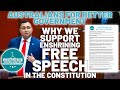 FREE SPEECH! Why We Support Enshrining Free Speech in the Constitution #freespeech #ralphbabet