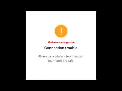 Connection trouble (Coinbase)