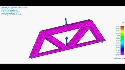 Bridge Frame Simulation Solid Edge, Karpal Khara