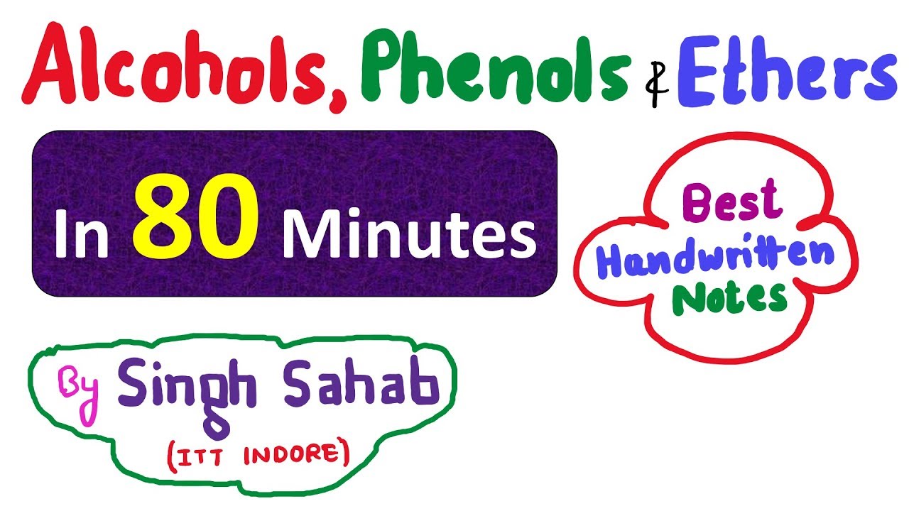 Alcohols, Phenols & Ethers  in one shot | Organic Chemistry class 12  NCERT | JEE NEET 2020