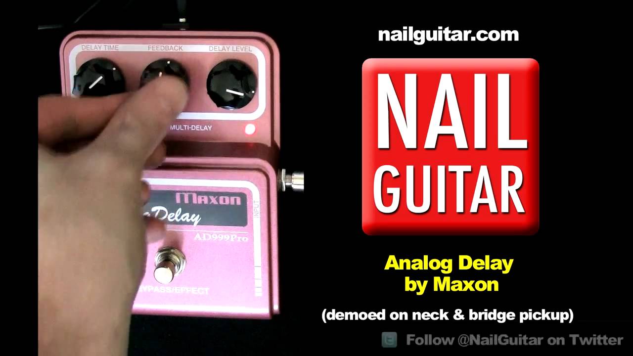 Pro Analog Delay Guitar Effects Pedal Demo / Test - Maxon