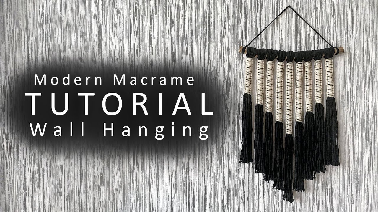 Extra Large Macrame Wall Hanging Black Wall Hanging Black 