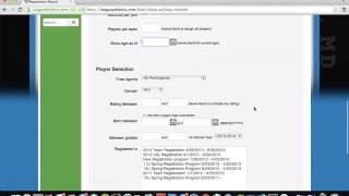 LeagueAthletics.com - Online Draft Setup