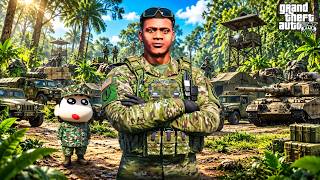 Shinchan & Franklin BECAME ARMY OFFICERS in Los Santos! 🔥😱 | GTA 5 Malayalam