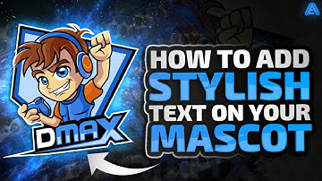 How To Add Stylish Text On Your Mascot Logo || How To Make  Mascot Logo ON Android.