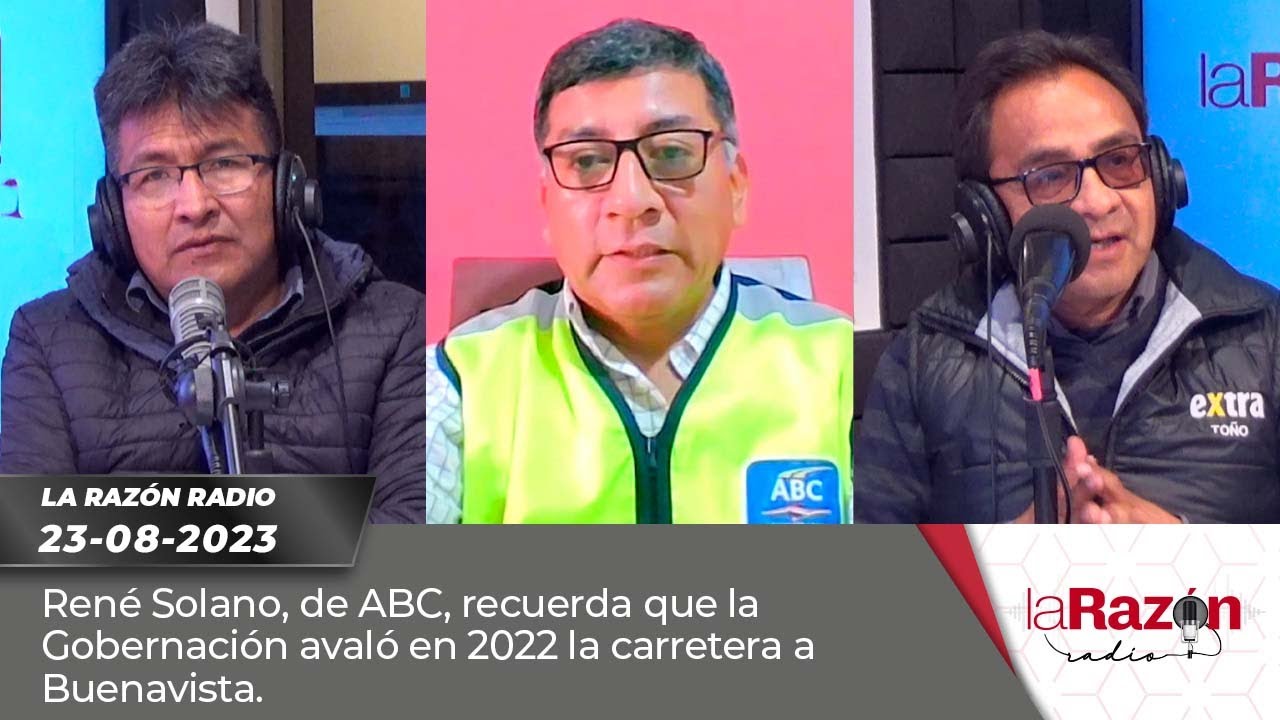 René Solano, de ABC, recuerda que la Gobernación avaló en 2022 la carretera  a Buenavista.