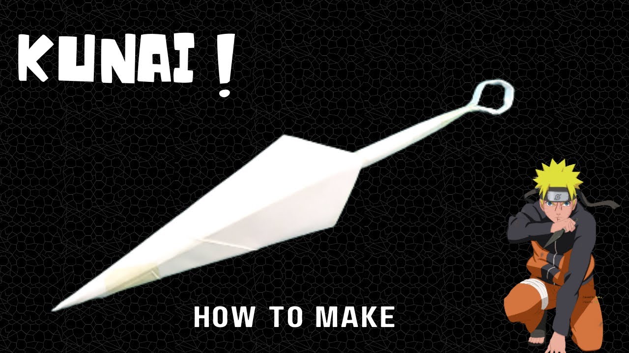 How to Make Kunai from Paper Origami Naruto How To Make a Paper Kunai Ninja Weapon Paper