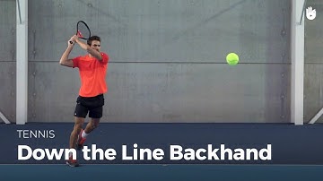 How to Hit a Down the Line Backhand | Tennis