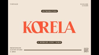 Korela Serif Font Download