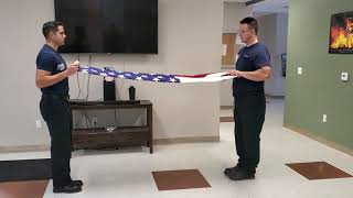 Two-man Flag Fold Demonstration